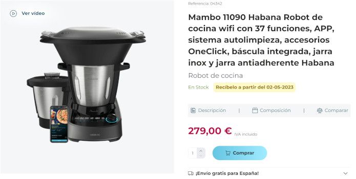 precio opiniones oferta mambo 11090 cecotec