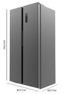 Bolero CoolMarket SBS 430 Dark E mejor frigorifico americano barato