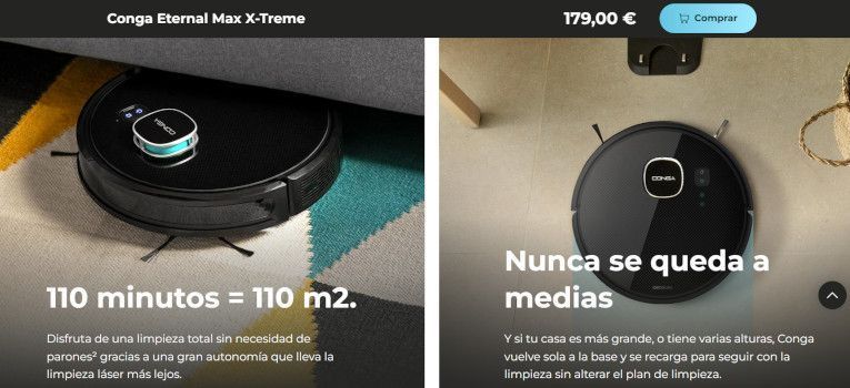 autonomia y retorno automatico conga eternal max