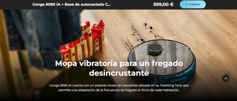 fregado por vibracion twerking tank conga 9090