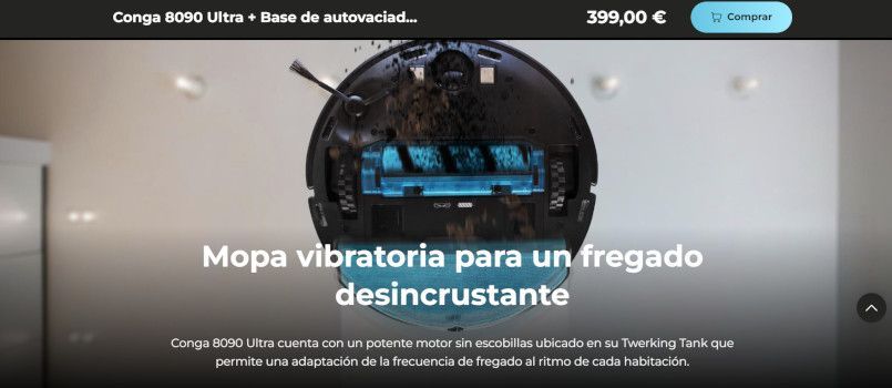 fregado vibratorio conga 8090