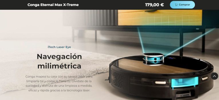 navegacion laser conga eternal max x-treme conga 7490