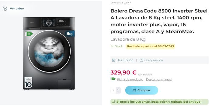 Bolero dresscode 8500 inverter a opiniones