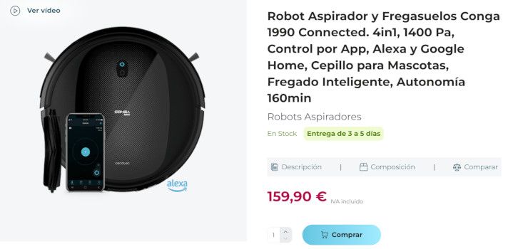 precio ofertas conga 1990 connected t