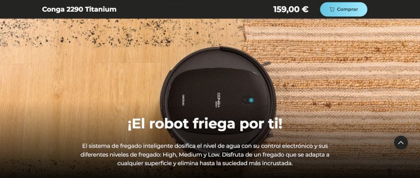 conga 2290 titanium mejor robot aspirador barato black friday 2023