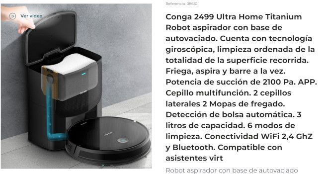 conga 2499 ultra home advance titanium con autovaciado black friday 2023 conga 2499 ultra home advance titanium con autovaciado black friday 2023