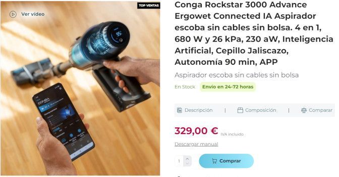 conga rockstar 3000 advance ergowet connected ia diferencias 9500