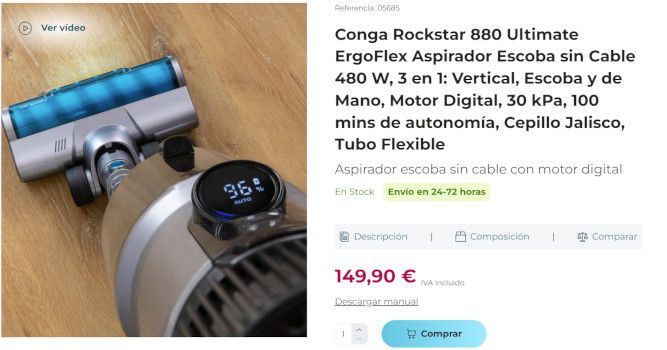 conga rockstar 880 ultimate Ergowet comprar en Cecotec
