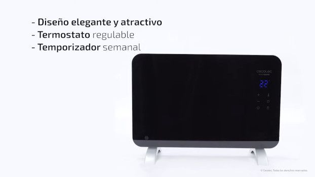 diseño elegante acabado en vidrio templado