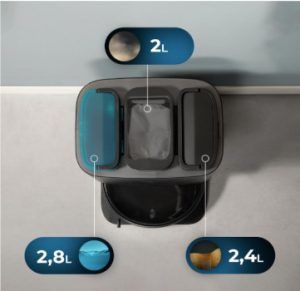 conga 11090 con base de autolimpieza y autovaciado tamaño depositos
