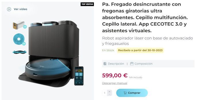 conga 11090 spin revolution precio oferta cecotec