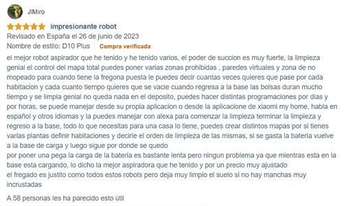 dreame d10 plus opiniones