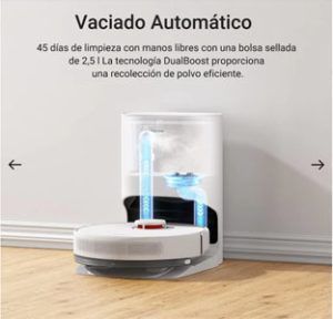 estacion de autovaciado del dreame d10 plus